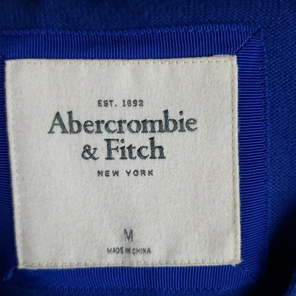 Abercrombie & Fitch Women's Medium Royal Blue Boyfriend Cardigan - Picture 8 of 10
